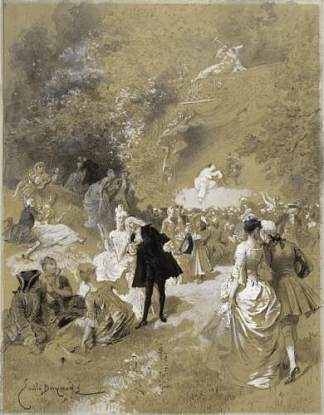 特蕾莎的盛宴 The Feast at Thérèse (c.1886)，埃米尔·贝亚德