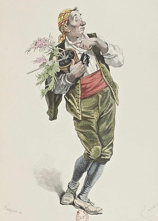安东尼奥，出自《费加罗的婚礼》 Antonio, from ”The marriage of Figaro” (1876)，埃米尔·贝亚德