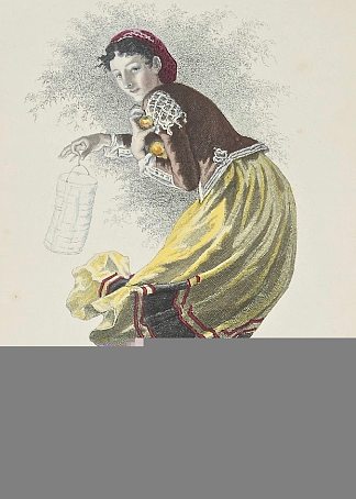范切特，出自《费加罗的婚礼》 Fanchette, from ”The Marriage of Figaro” (1876)，埃米尔·贝亚德