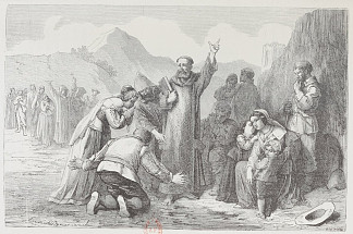 1608年假装血雨 Pretended rain of blood in 1608 (c.1875)，埃米尔·贝亚德