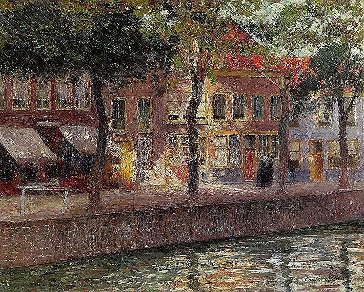 泽兰运河 Canal in Zeeland (1899)，埃米尔·克劳斯