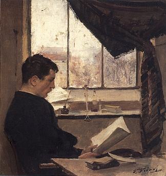 自画像 Self-portrait (1885)，埃米尔·弗里安特