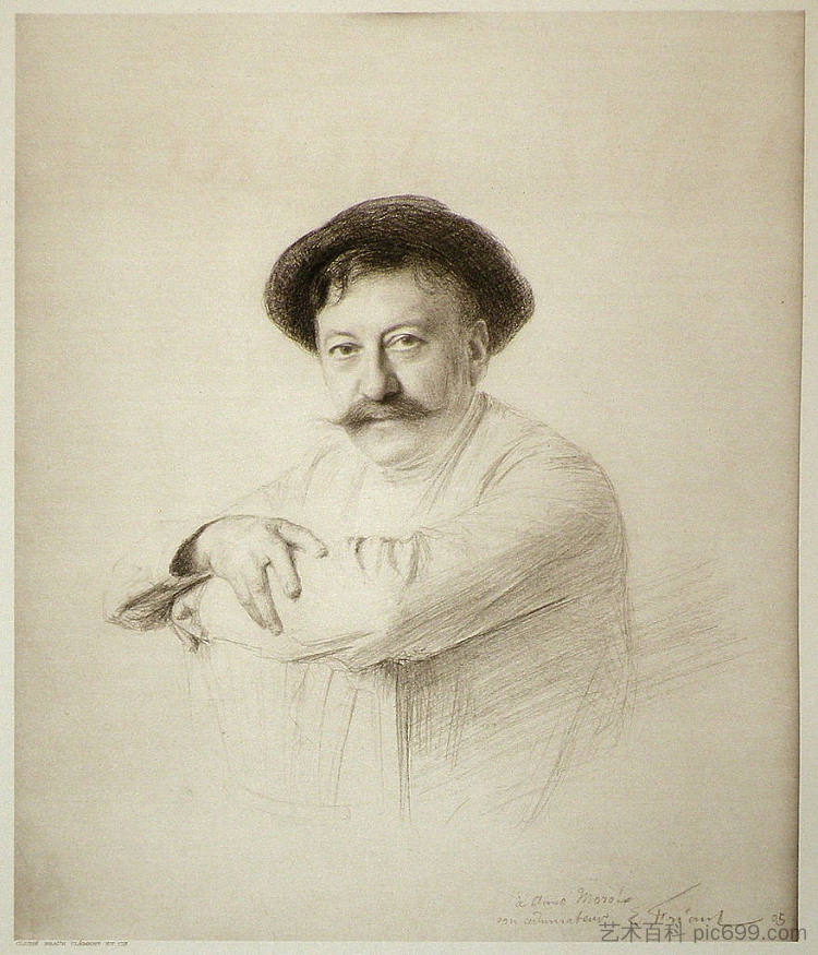 艾梅·莫罗特的肖像 Portrait of Aimé Morot (1905)，埃米尔·弗里安特