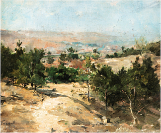 松树（马尔泽维尔高原） Pine trees (Malzéville plateau) (1879)，埃米尔·弗里安特