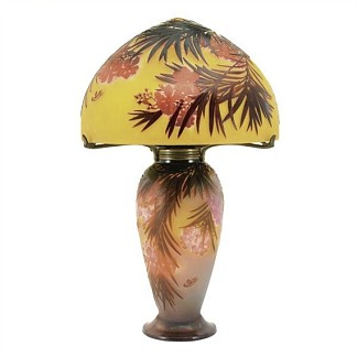 芙蓉灯 Hibiscus Lamp (1900)，艾米里·加利