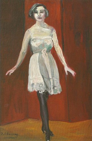 自画像脱衣服 Self Portrait Undressed (c.1915)，艾蜜莉·查米