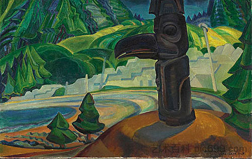 滑雪门 Skidegate (1928; Canada  )，埃米莉·凯尔