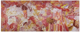 6 作品：野花梦：旱季 6 Works: Wildflower Dreaming: Dry Season (1995)，Emily Kame Kngwarreye