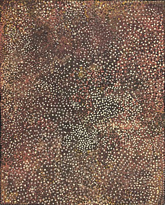 无题（干花和水果） Untitled (Dried Flowers and Fruits) (1990)，Emily Kame Kngwarreye