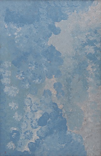 野生（蓝色）花 Wild (Blue) Flower (1995)，Emily Kame Kngwarreye