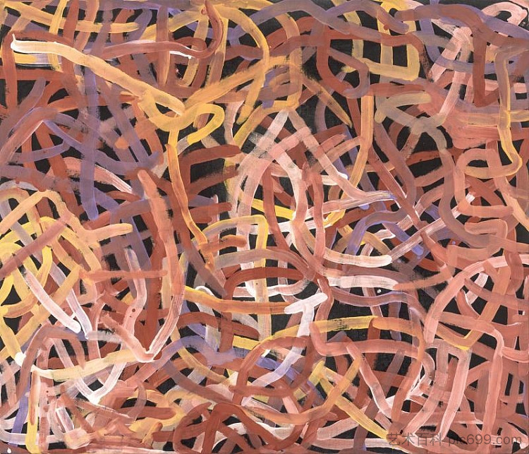山药梦 Yam Dreaming (1995),Emily Kame Kngwarreye