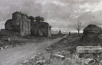 在亚壁古道上 On the Appian Way (1895)，恩里科·纳尔迪