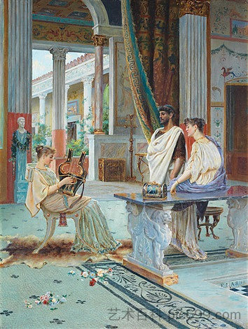 庞贝音乐下午 Musical afternoon in Pompeii (1893)，恩里科·纳尔迪