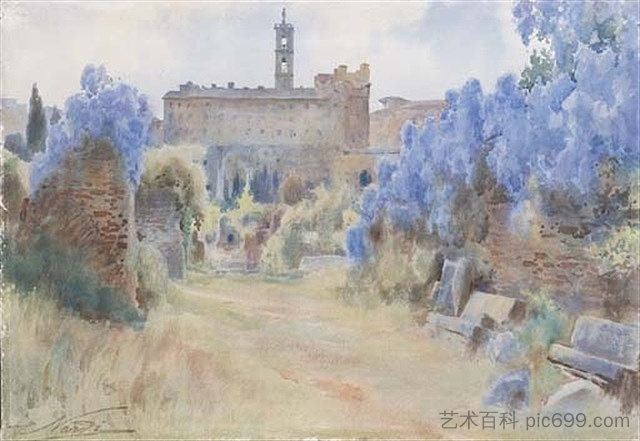 罗马，论坛上的国会大厦 Rome, the Capitol from the Forums，恩里科·纳尔迪