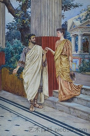 古罗马的场景 Scene of ancient Rome (1894)，恩里科·纳尔迪