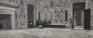 瑞士卫队在克莱门汀大厅，使徒宫，梵蒂冈 Swiss Guard in Clementine Hall, Apostolic Palace, Vatican (1891 – 1892)，恩里科·纳尔迪