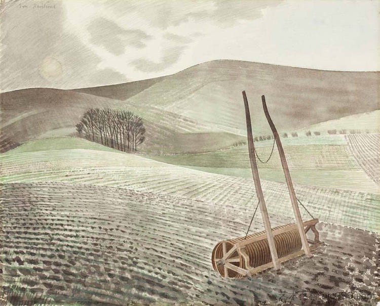 冬季的唐斯 Downs in winter (1934)，艾里克·拉斐留斯