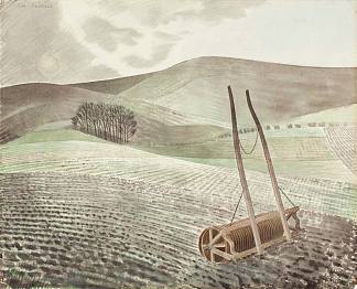 冬季的唐斯 Downs in winter (1934)，艾里克·拉斐留斯