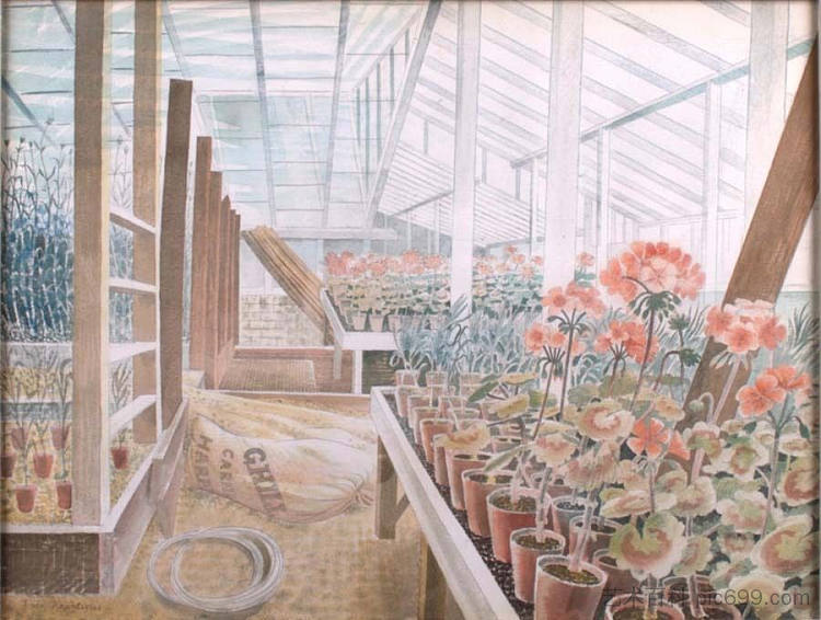 天竺葵和康乃馨 Geraniums and Carnations (1938)，艾里克·拉斐留斯