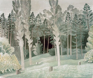 伦巴第白杨 Lombardy Poplars (1935)，艾里克·拉斐留斯