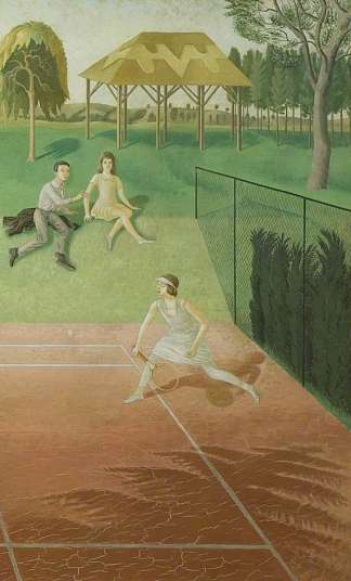 网球（三联画，右翼） Tennis (triptych, right wing) (1930)，艾里克·拉斐留斯