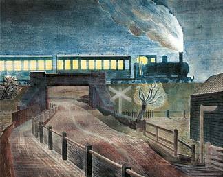 火车在夜间过桥 Train Going over a Bridge at Night (1935)，艾里克·拉斐留斯