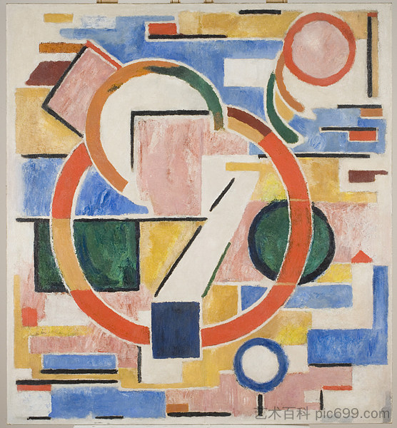 抽象构图 Abstract Composition (1920)，埃里希·布赫霍兹