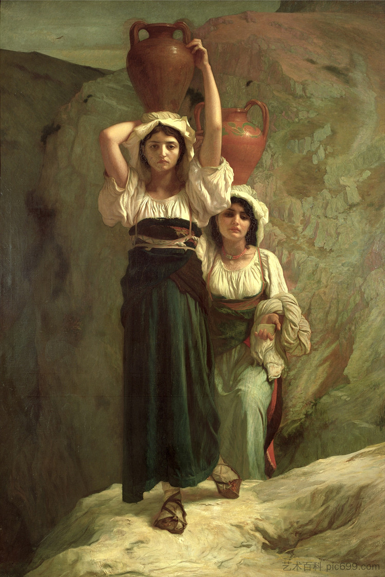 阿尔维托的女孩们 The girls of Alvito (1855; Italy  )，欧内斯特·赫伯特