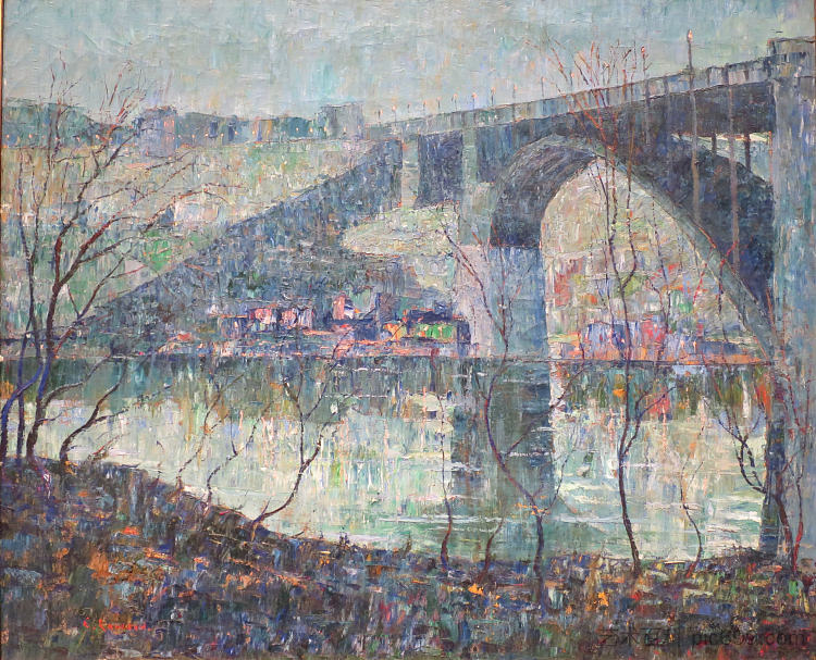 哈莱姆河 Harlem River (1913)，欧内斯特·劳森