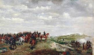 索尔费里诺战役中的拿破仑三世 Napoléon III at the Battle of Solferino (1863)，欧内斯特·梅索尼埃