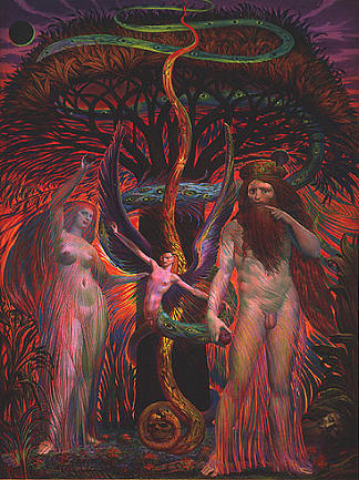 知识树下的亚当和夏娃 ADAM AND EVE UNDER THE TREE OF KNOWLEDGE (1984)，恩斯特·富克斯