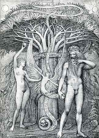 知识树下的亚当和夏娃 Adam and Eve under the tree of knowledge，恩斯特·富克斯