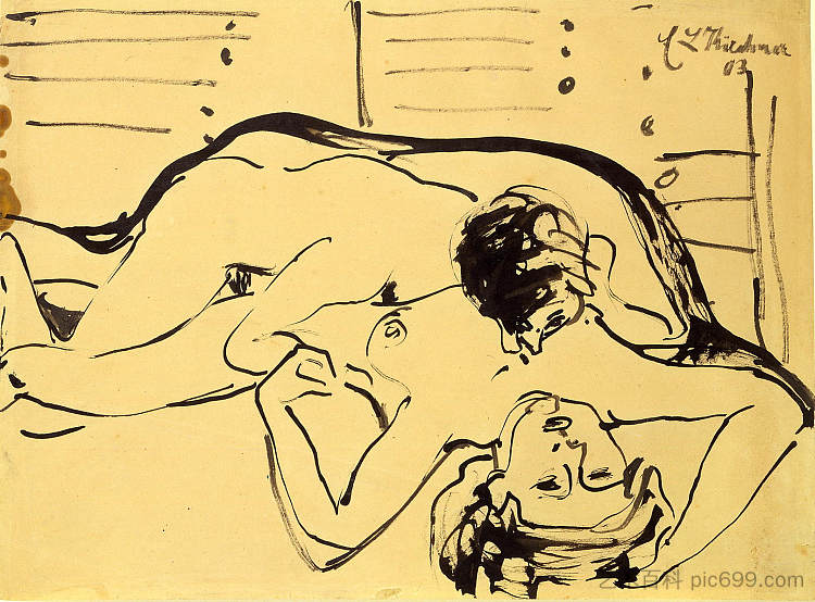 恋人 Lovers (1909)，恩斯特·路德维希·克尔希纳