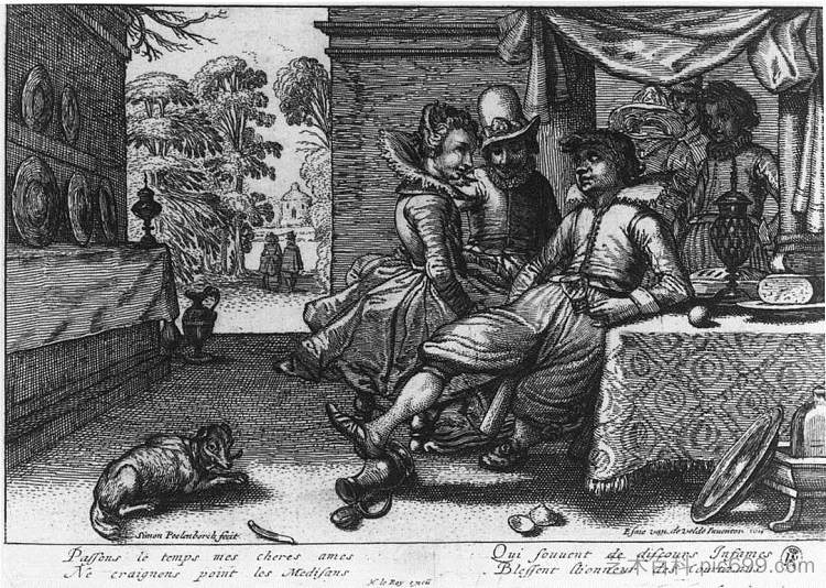 露台宴会 Banquet on a Terrace (1614),艾萨亚斯·凡·德·维尔德