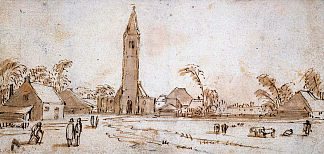 斯帕恩沃德的酒店 Spaarnwoude (c.1615)，艾萨亚斯·凡·德·维尔德