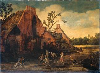 抢劫 The robbery (1616)，艾萨亚斯·凡·德·维尔德
