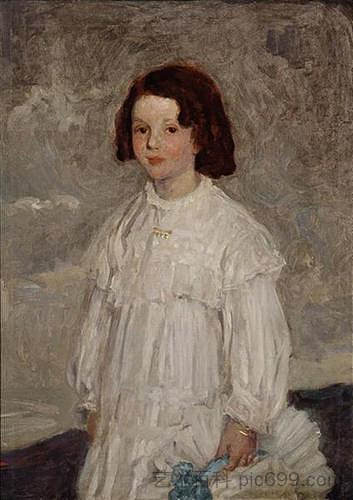 罗斯·利维的肖像 Portrait of Rose Levy (1906)，埃塞尔·卡里克