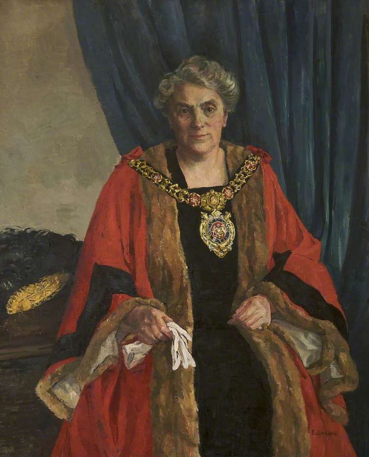 玛丽·拉奇福德·金斯米尔·琼斯夫人 Dame Mary Latchford Kingsmill Jones (c.1950)，埃塞尔·莱昂廷·加班