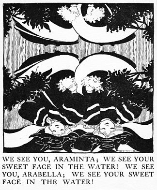 阿拉贝拉和阿拉明塔故事的插图 Illustration from Arabella and Araminta Stories (1895)，埃塞尔·里德