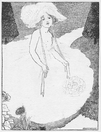 插图来自童年乡村（莫尔顿） Illustration from In Childhoods Country (Moulton) (1895)，埃塞尔·里德