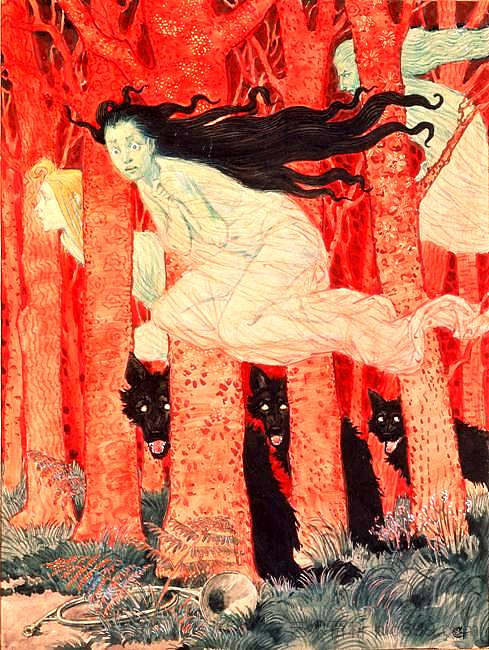 三个女人和三只狼 Three Women and Three Wolves,欧仁·格拉塞