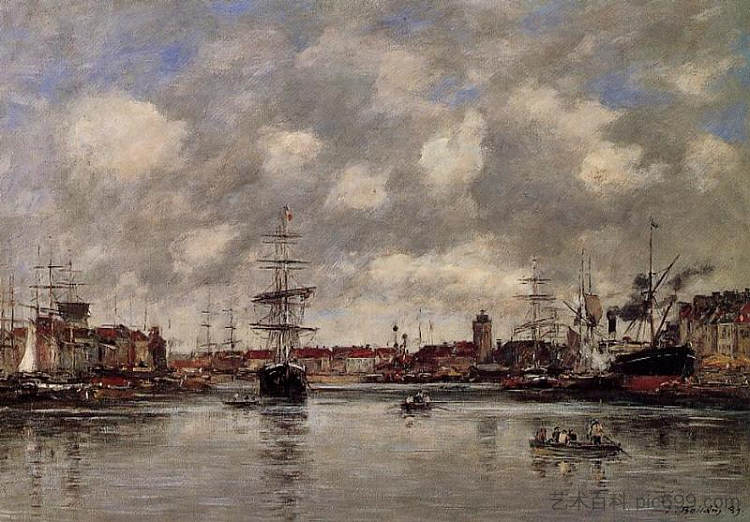 敦刻尔克，荷兰盆地 Dunkirk, the Holland Basin (1889)，尤金·布丹