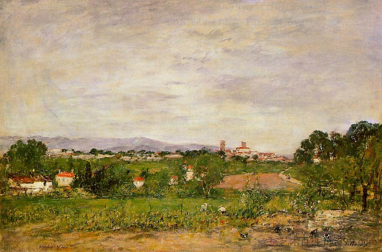 昂蒂布附近 Near Antibes (1893; France  )，尤金·布丹