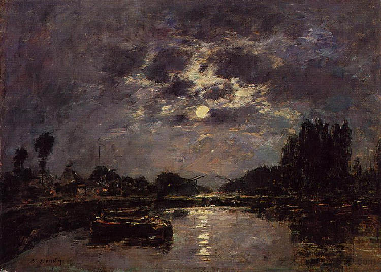 月亮的影响 The Effect of the Moon (1891; France ),尤金·布丹