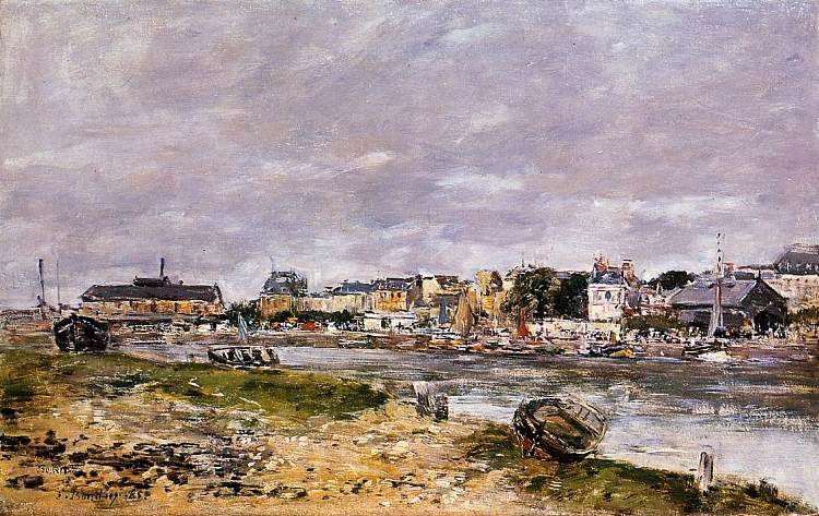 特鲁维尔港 The Port of Trouville (1895; France  )，尤金·布丹