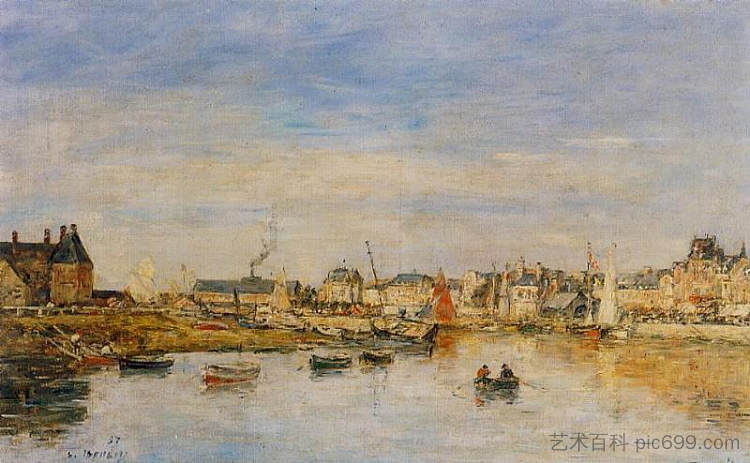 特鲁维尔港 The Port of Trouville (1897; France  )，尤金·布丹