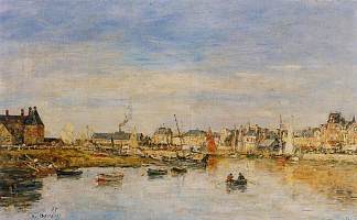 特鲁维尔港 The Port of Trouville (1897; France                     )，尤金·布丹