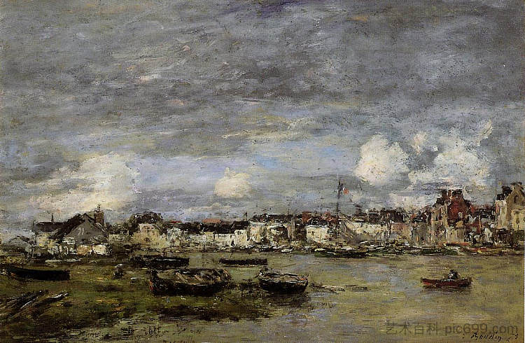 特鲁维尔，港口 Trouville, the Port (1864; France  )，尤金·布丹