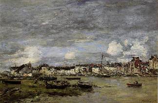 特鲁维尔，港口 Trouville, the Port (1864; France                     )，尤金·布丹