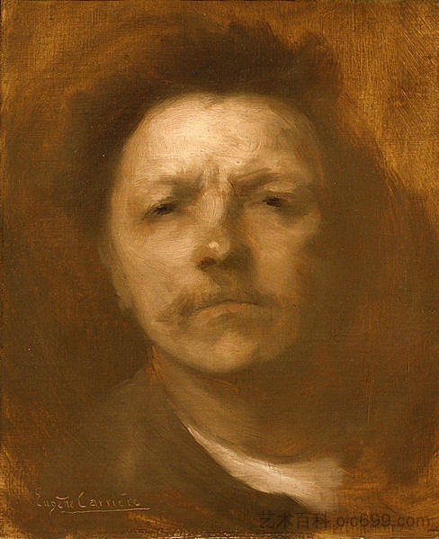 自画像 Self-portrait (1893)，尤金·卡里尔